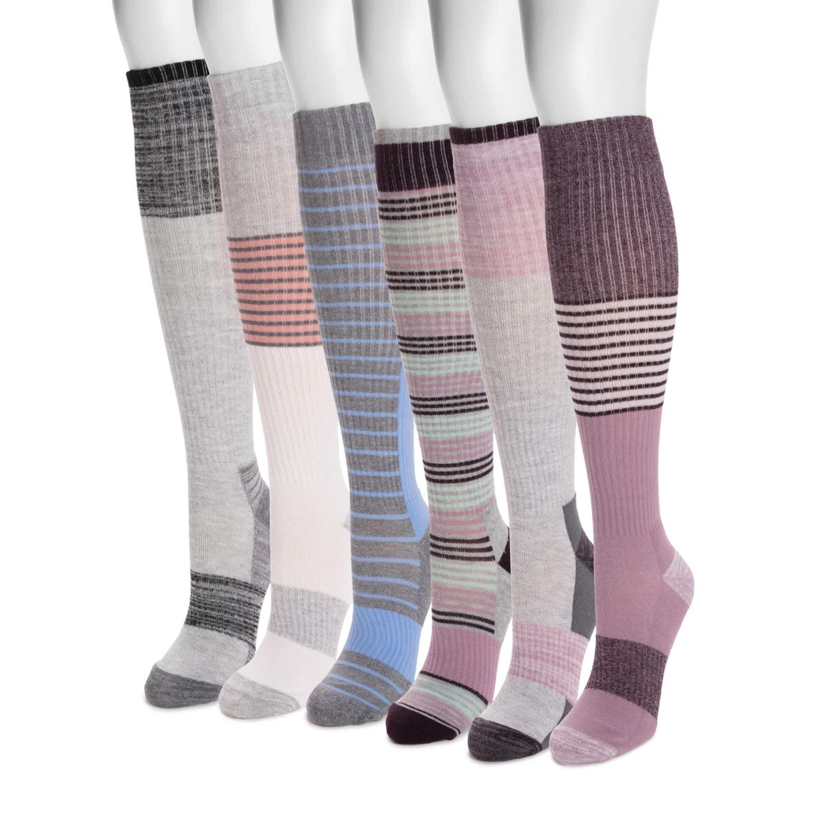6 Pair Pack Compression Socks