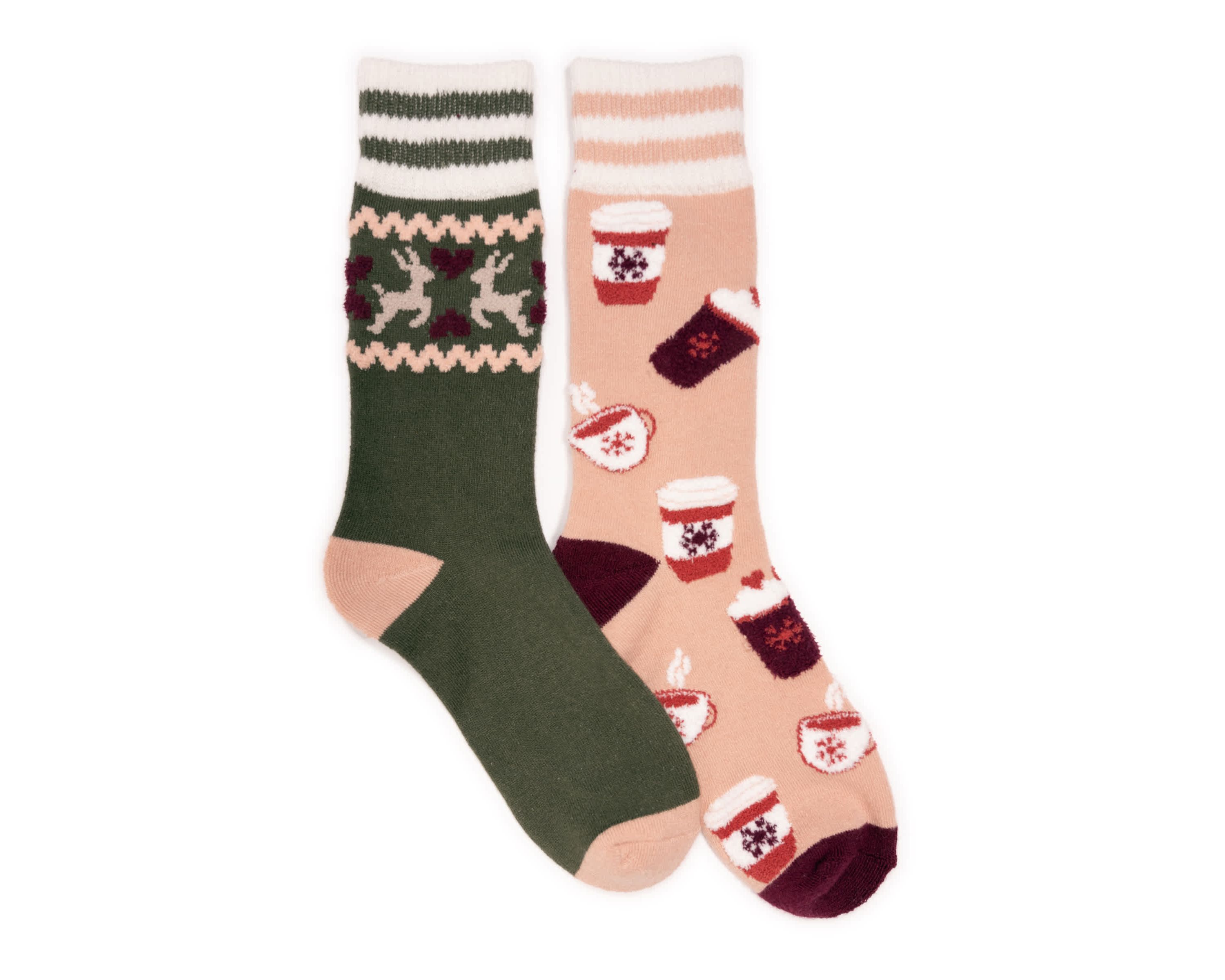 Novelty Cozy Lounge Socks 2 Pack