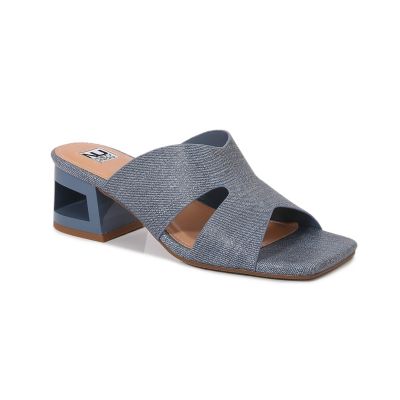 Ninety Union Women's Skylar Cut Out Heel Slide, Blue, 13M