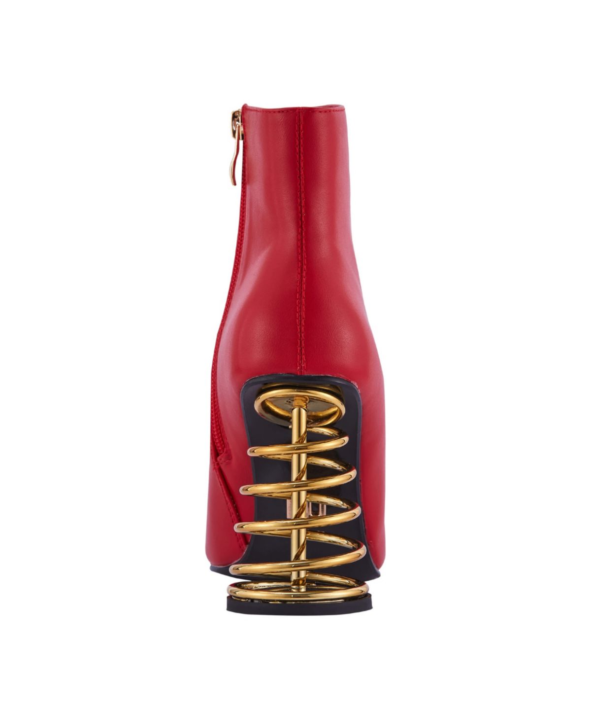 Slinky, Spiral Metallic Heel Bootie