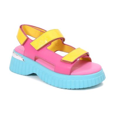 Ninety Union Women's Bayside Multi Color Velcro Sport Sandal, 12M