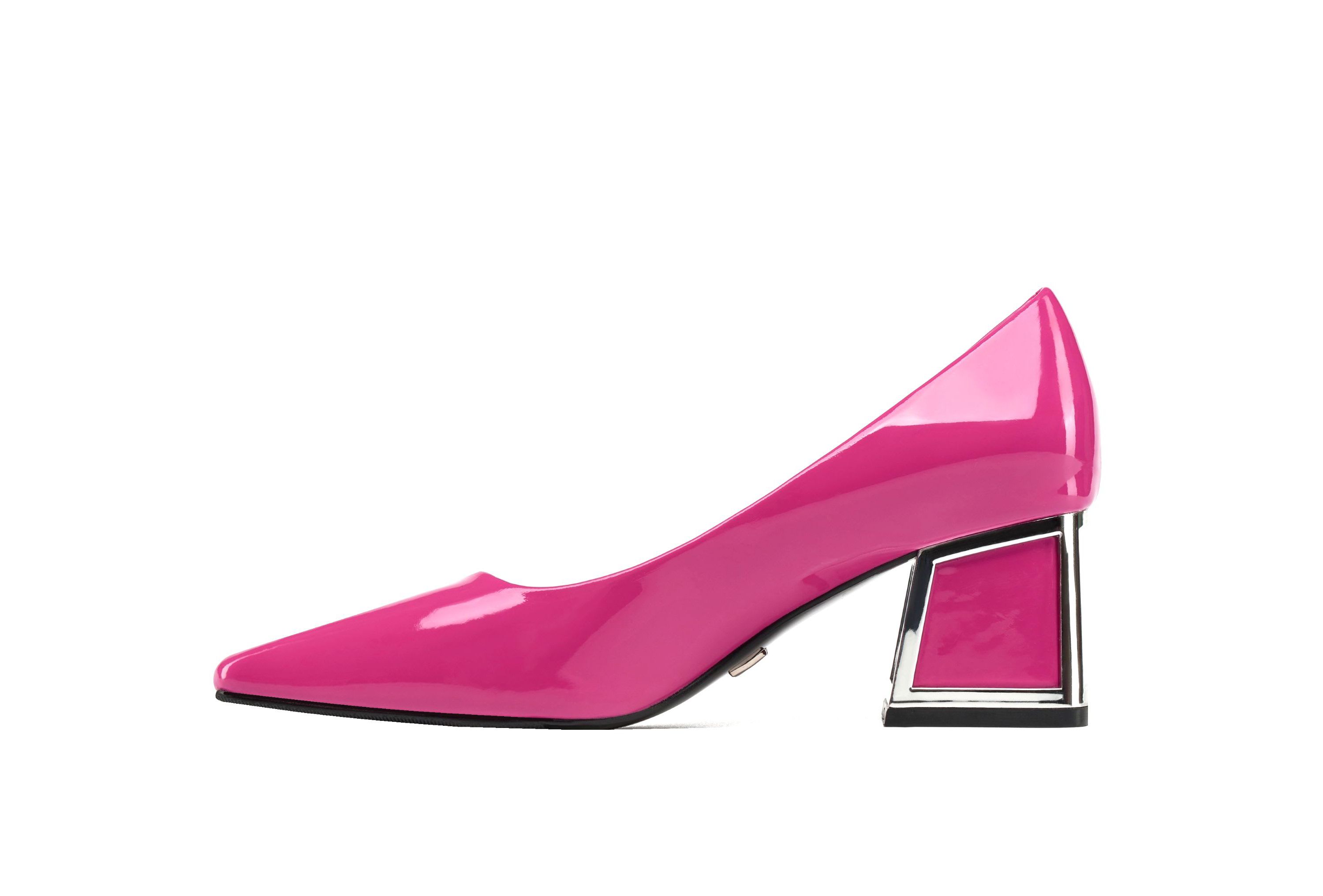 Blink, Square Toe Pump On A Architectural Heel