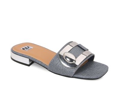Ninety Union Women's Bali Hardware Metallic Slide, Blue, 11M