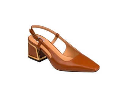 Ninety Union Women's Blake Metallic Block Heel Slingback, 12M