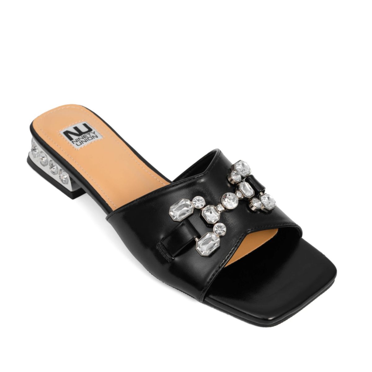 Charm, Jewel Heel Slide With Large Jewel Ornament