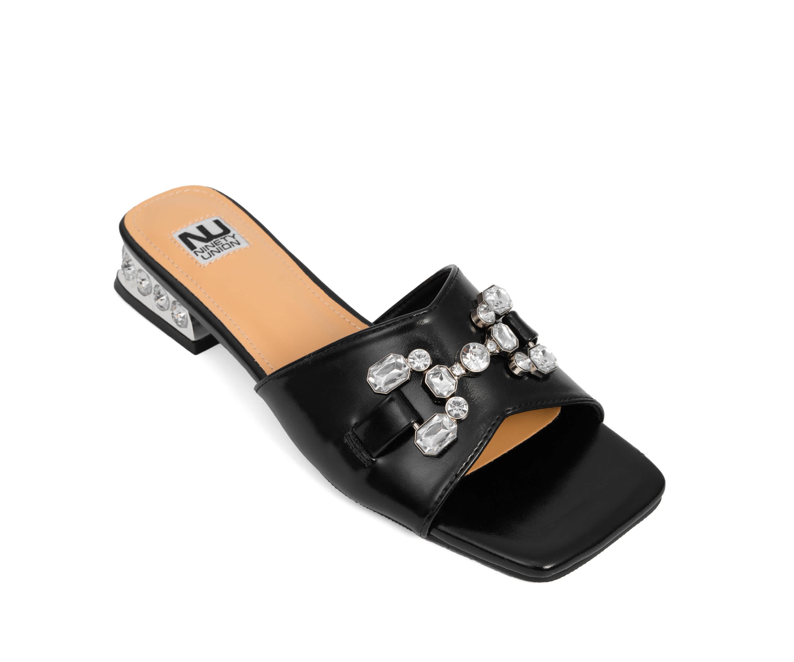 Charm, Jewel Heel Slide With Large Jewel Ornament