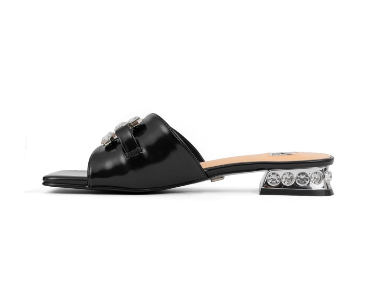 Charm, Jewel Heel Slide With Large Jewel Ornament