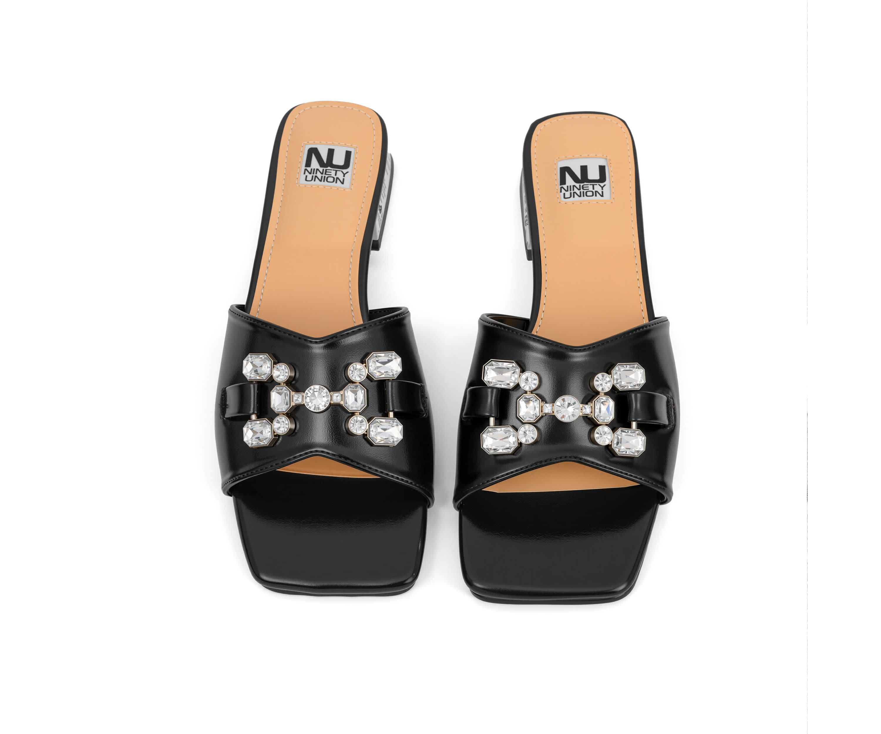 Charm, Jewel Heel Slide With Large Jewel Ornament