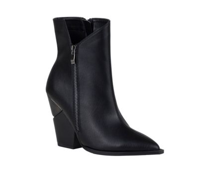 Ninety Union Women's Galaxy Side Zipper Metal Heel Bootie