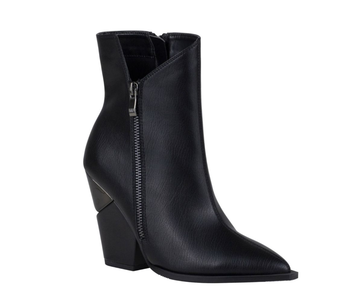 Galaxy, Side Zipper Metal Heel Bootie
