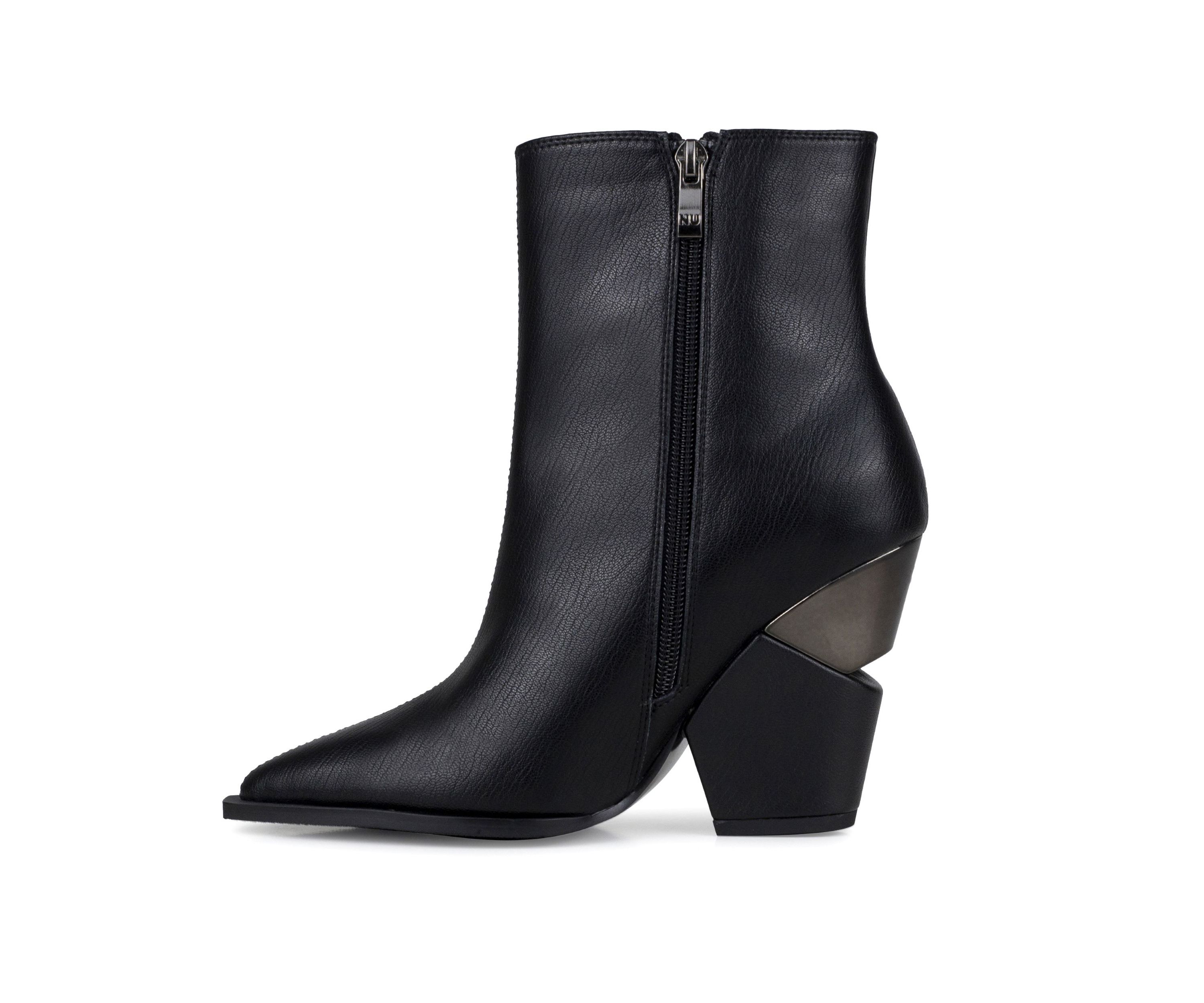 Galaxy, Side Zipper Metal Heel Bootie