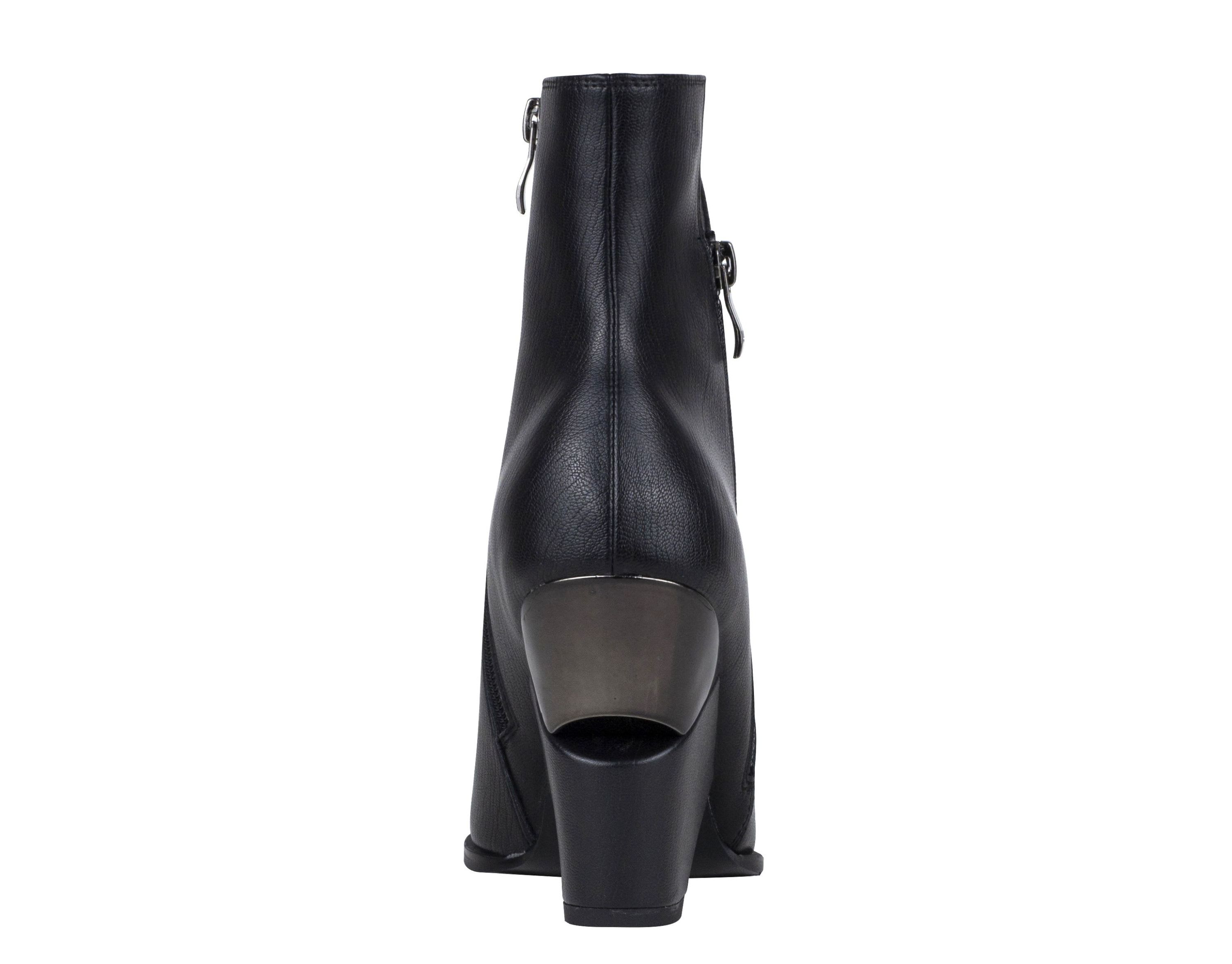 Galaxy, Side Zipper Metal Heel Bootie