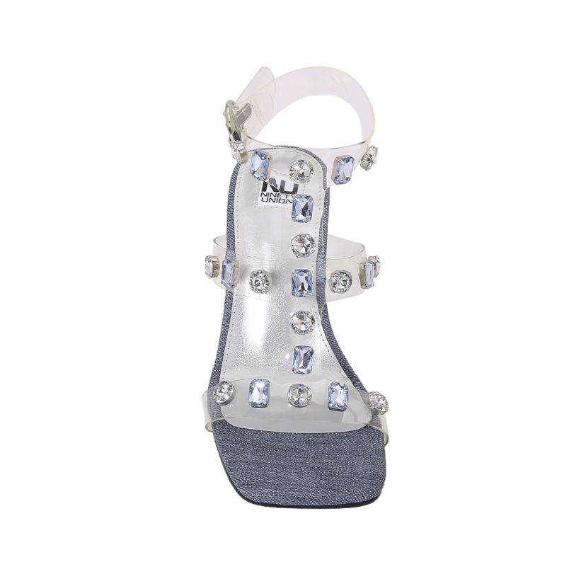 Gem, Metal Heel Jewel Sandal