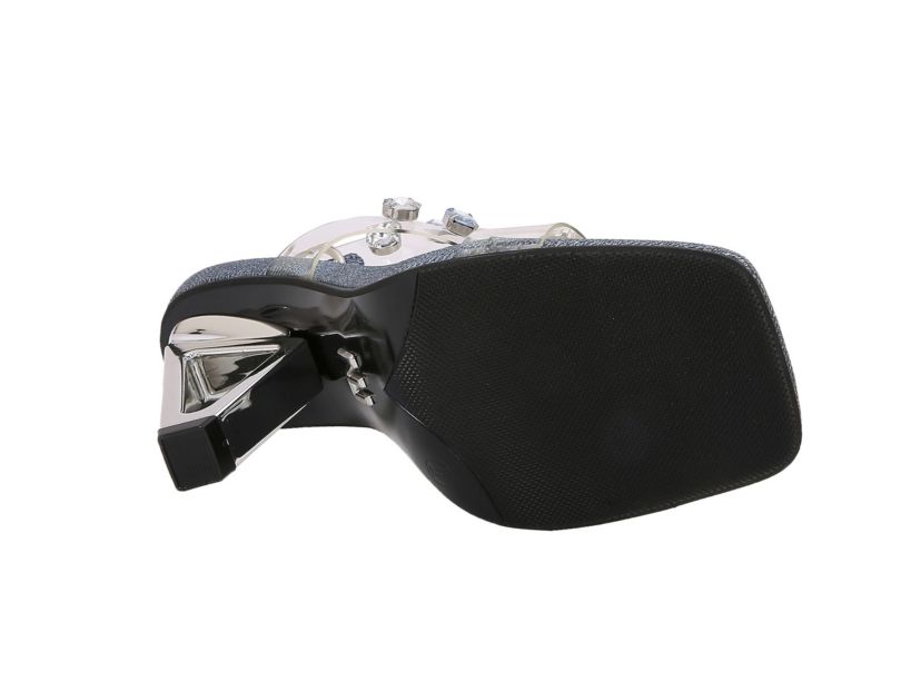 Gem, Metal Heel Jewel Sandal