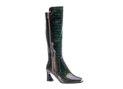 Ninety Union Women's London Tall Croco-Printed High Heel Boot
