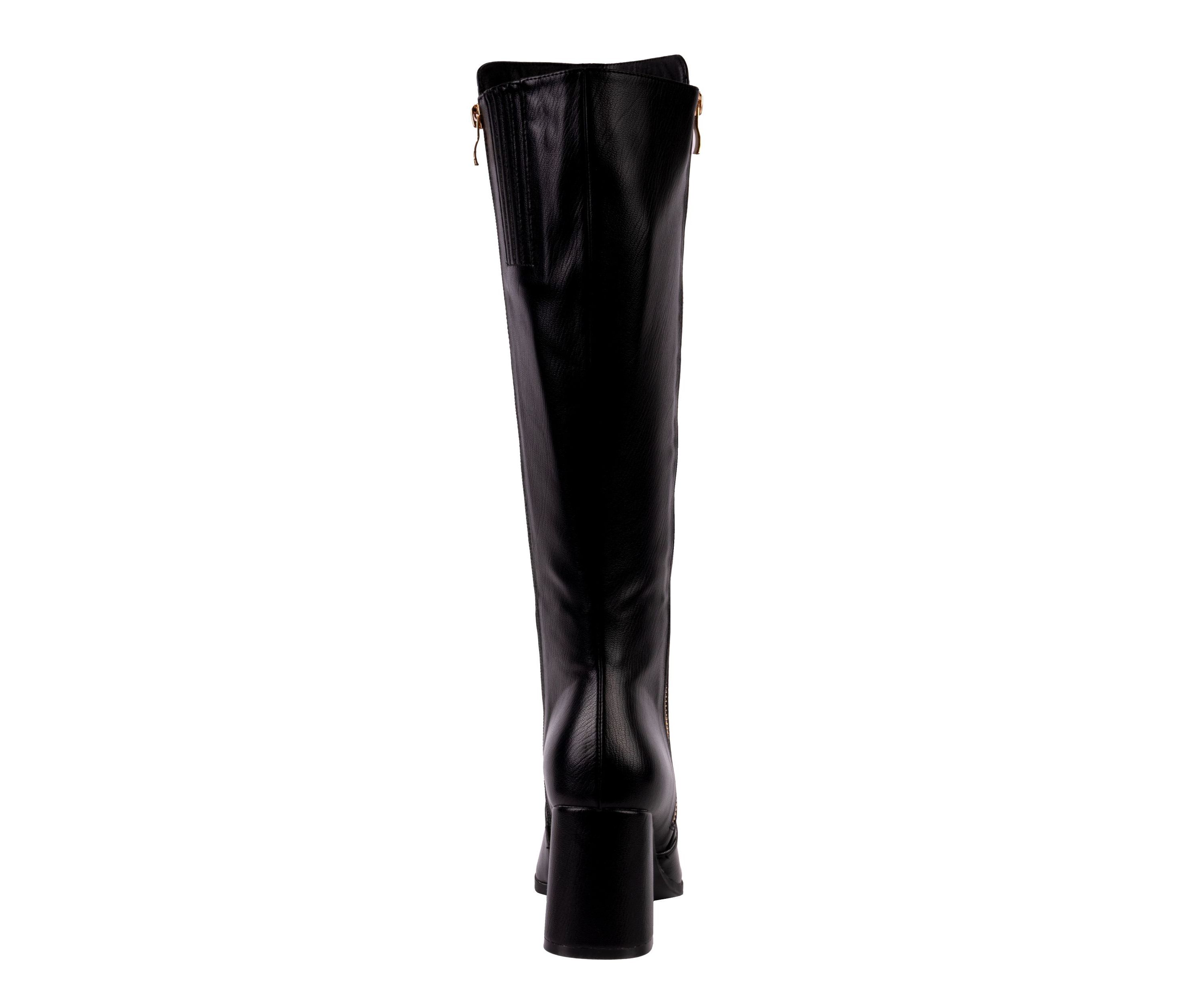 Link, Metal Insert, Block Heel, Tall Boot