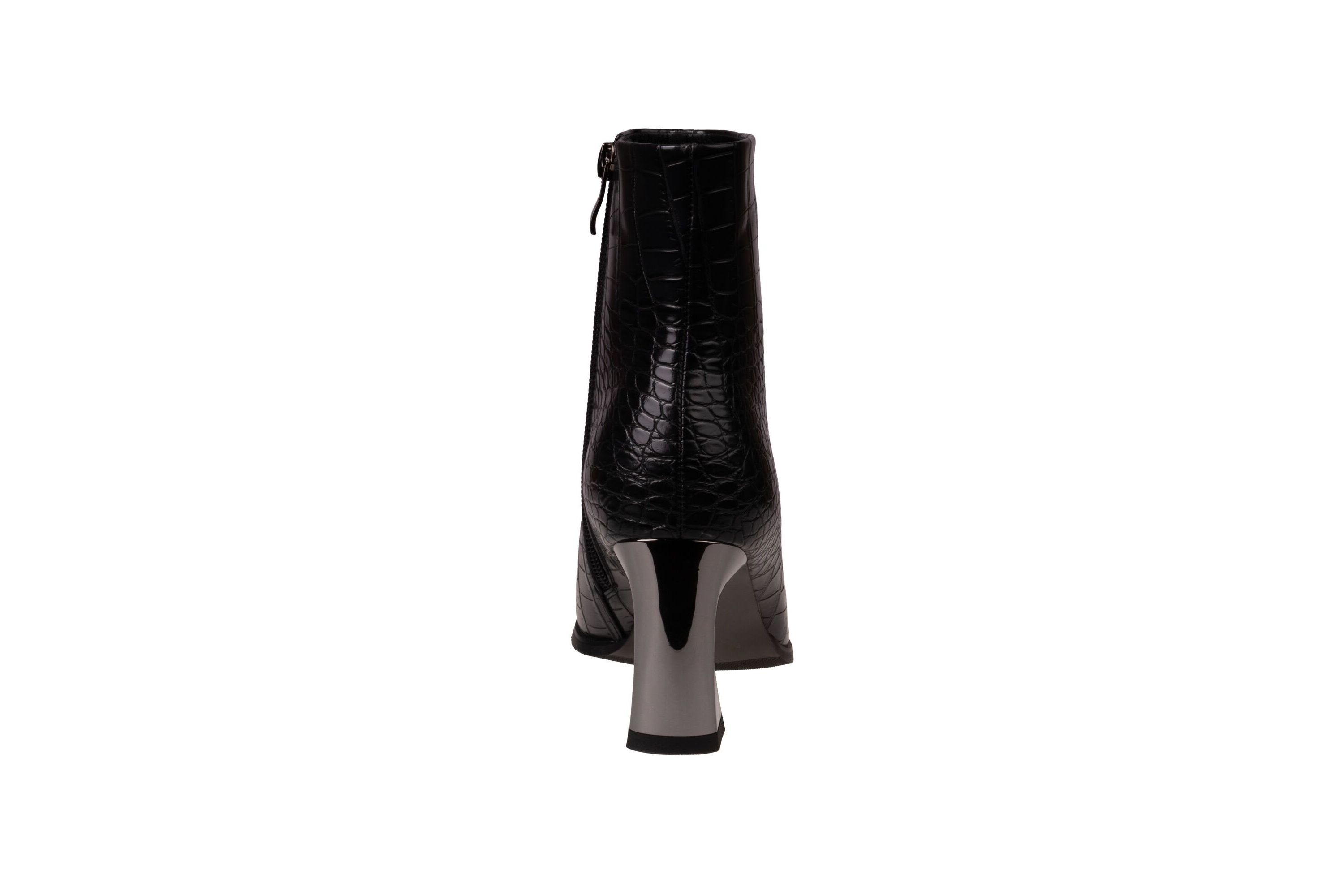 Lima, Metallic Heel & Metal Cap Toes Bootie