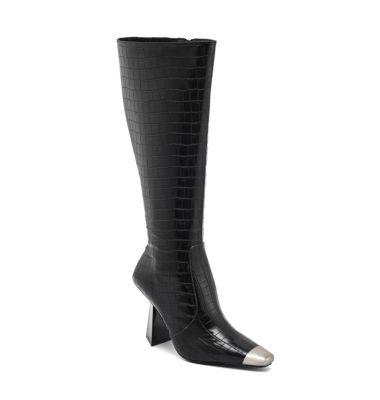 Ninety Union Women's Jada Metal Heel Cap Toe Tall Boot
