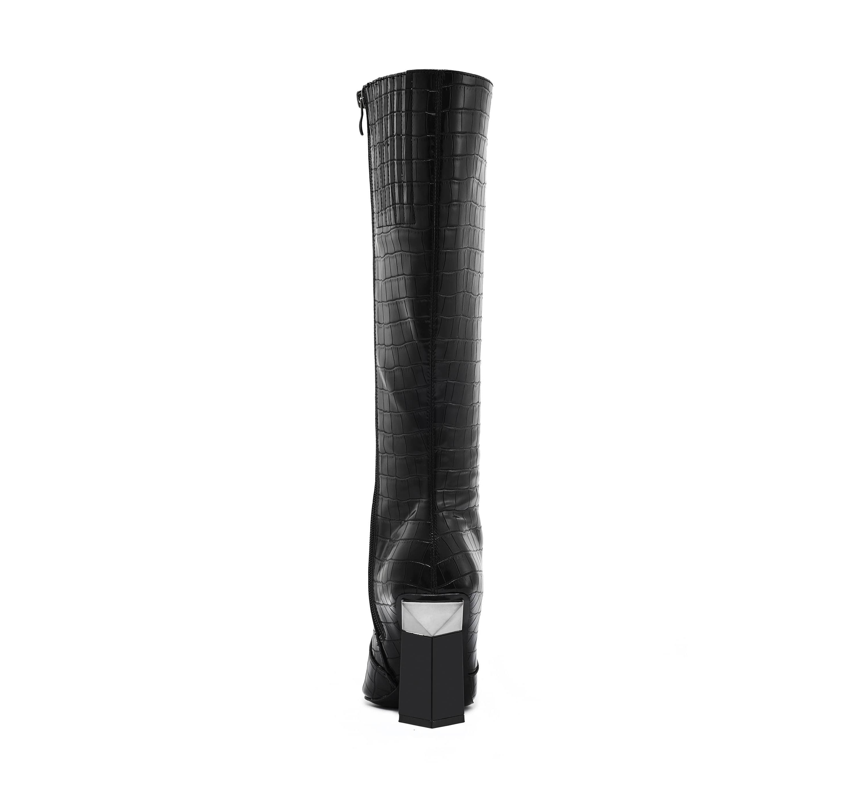 Jada, Metal Heel Cap Toe Tall Boot