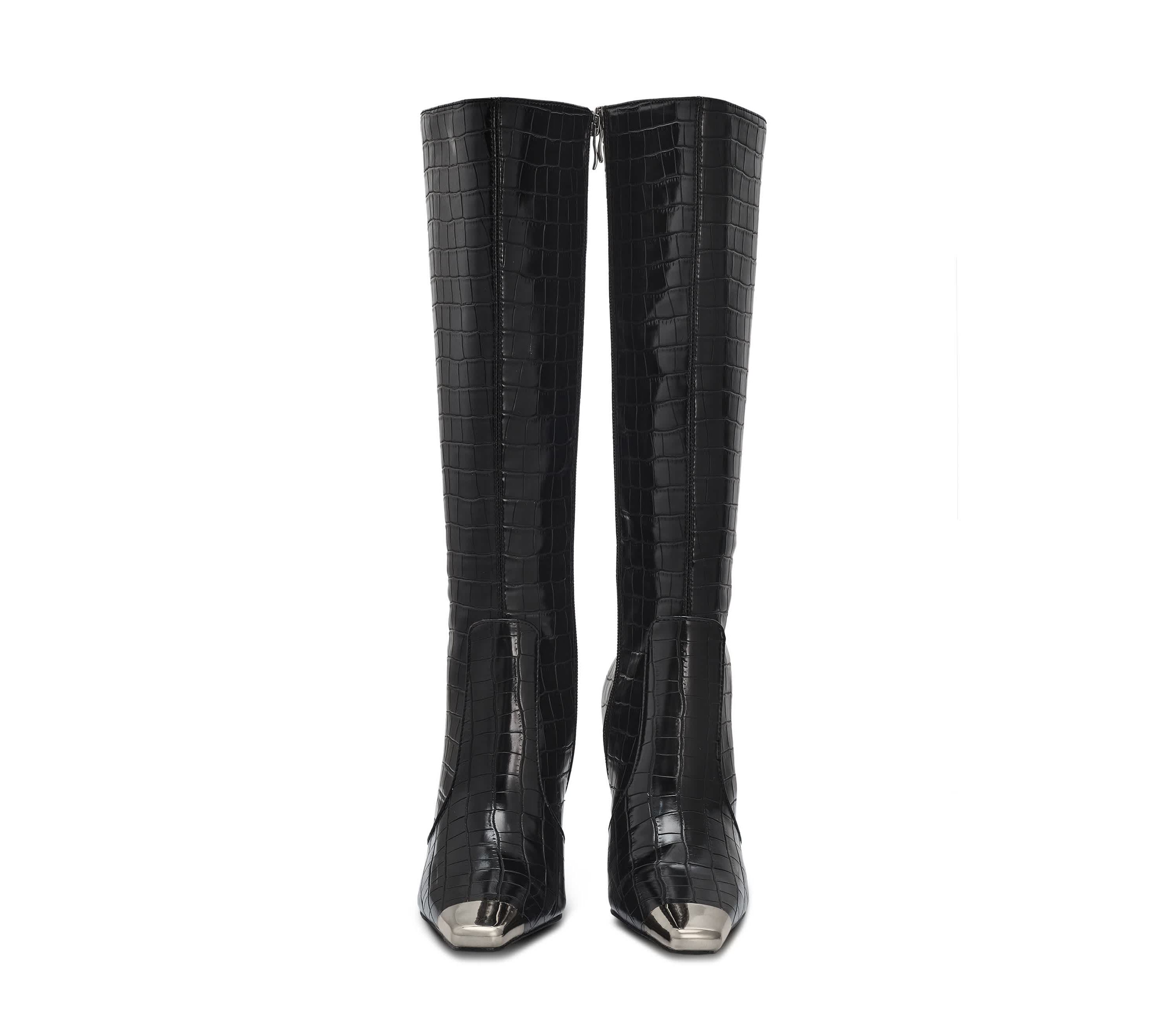 Jada, Metal Heel Cap Toe Tall Boot