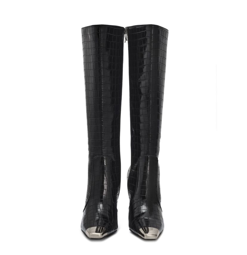 Jada, Metal Heel Cap Toe Tall Boot