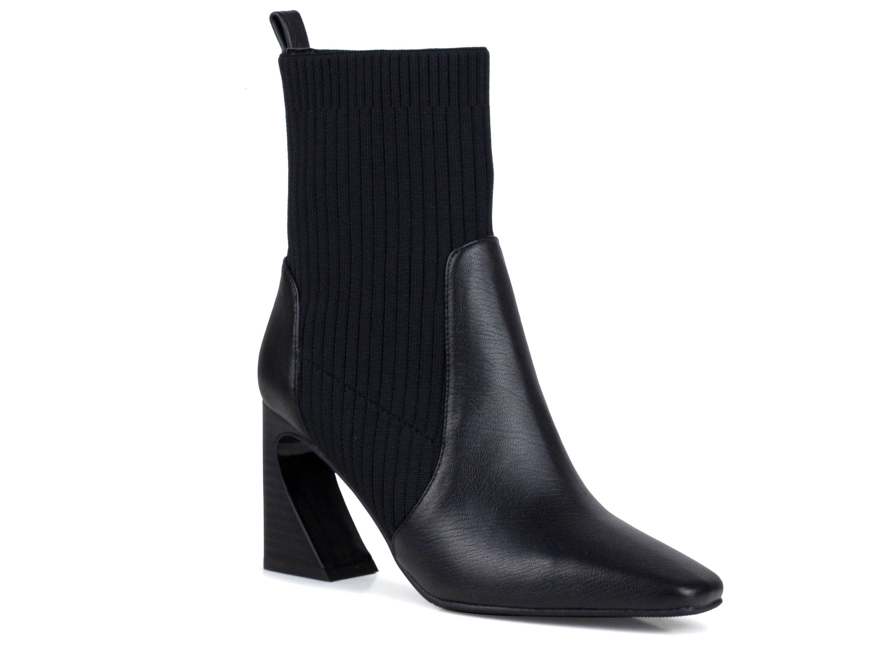 Lexi, Knit & Napa Bootie