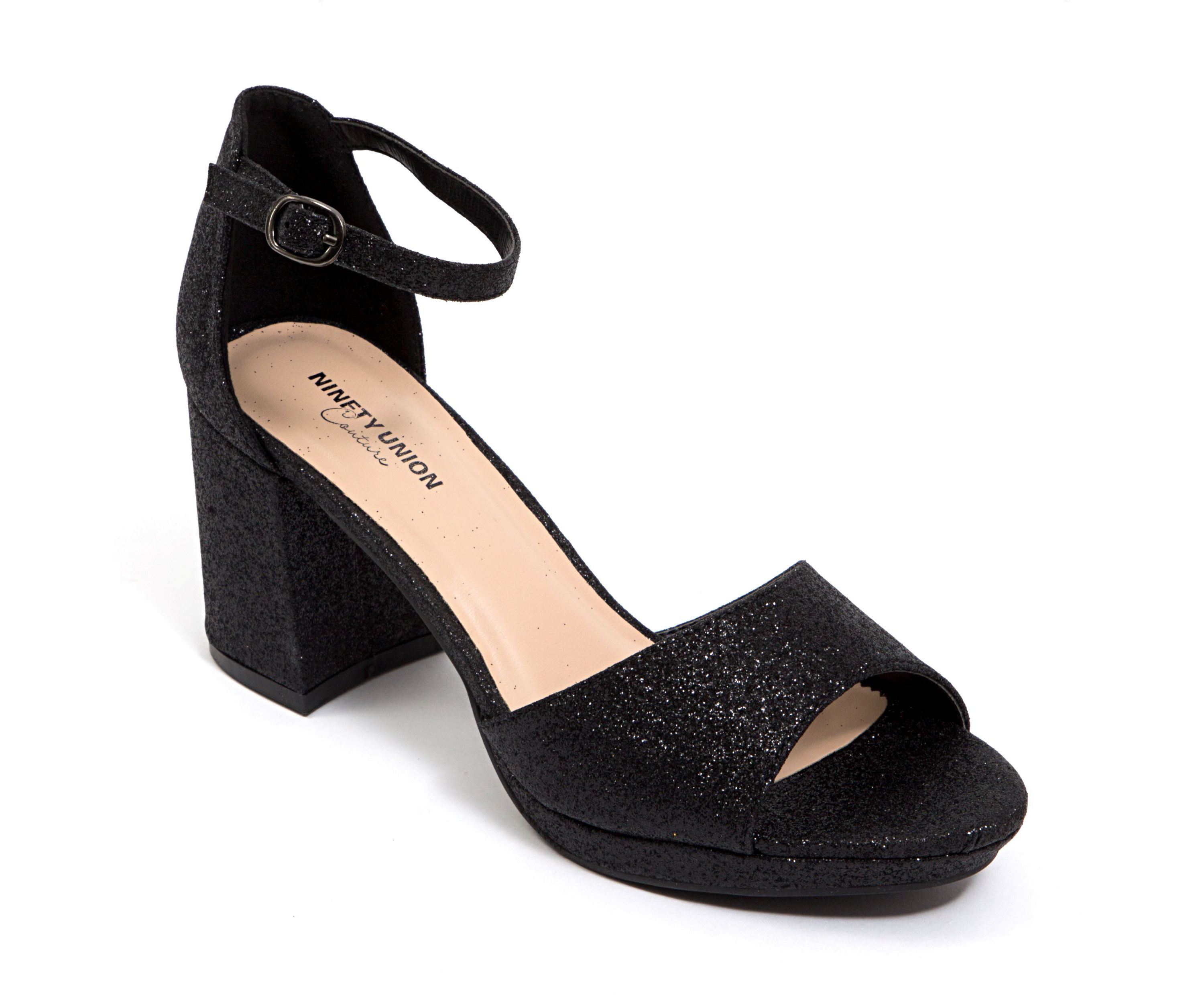 Jazzy, Small Platform, Mid Heel Glitz Pump