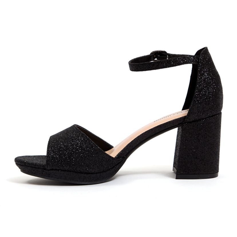 Jazzy, Small Platform, Mid Heel Glitz Pump