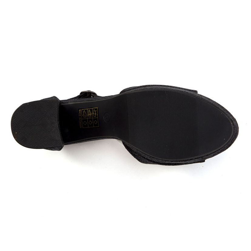 Jazzy, Small Platform, Mid Heel Glitz Pump