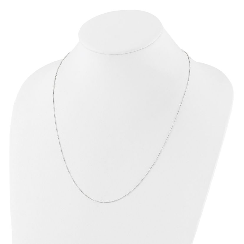 Sterling Silver Polished Beaded Adjustable Necklace