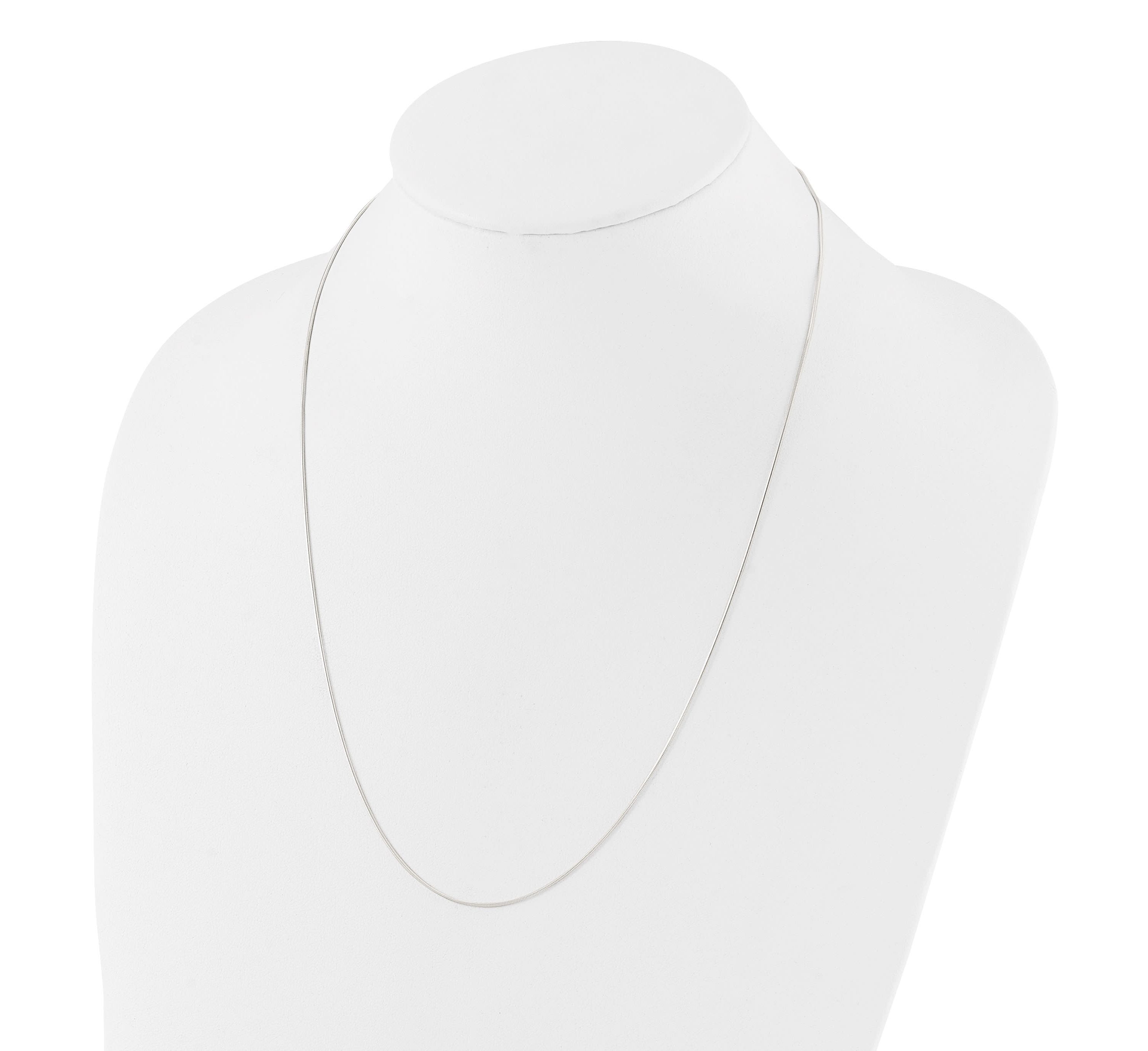 Sterling Silver Polished Adjustable Necklace