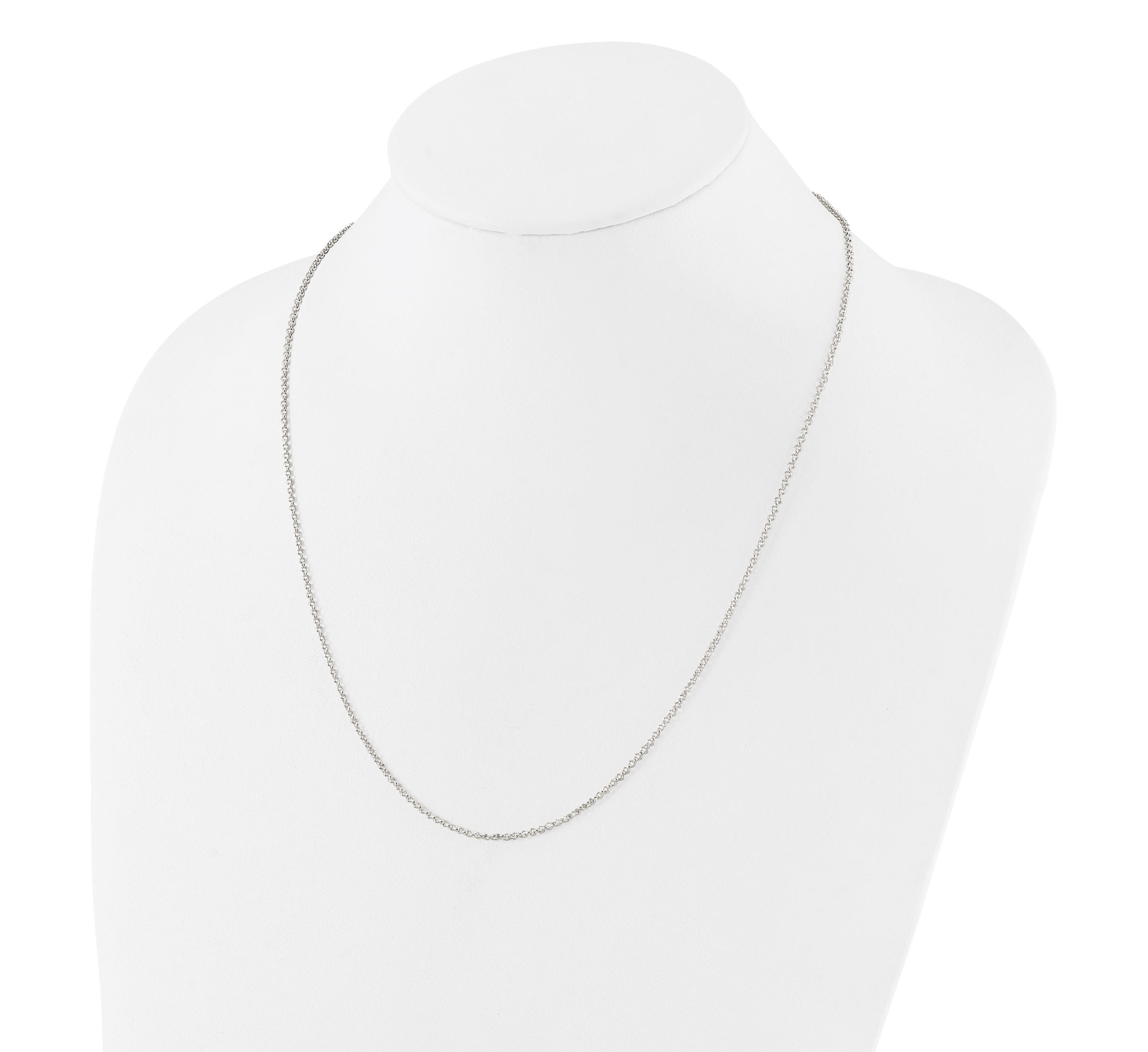 Sterling Silver Polished Adjustable Necklace