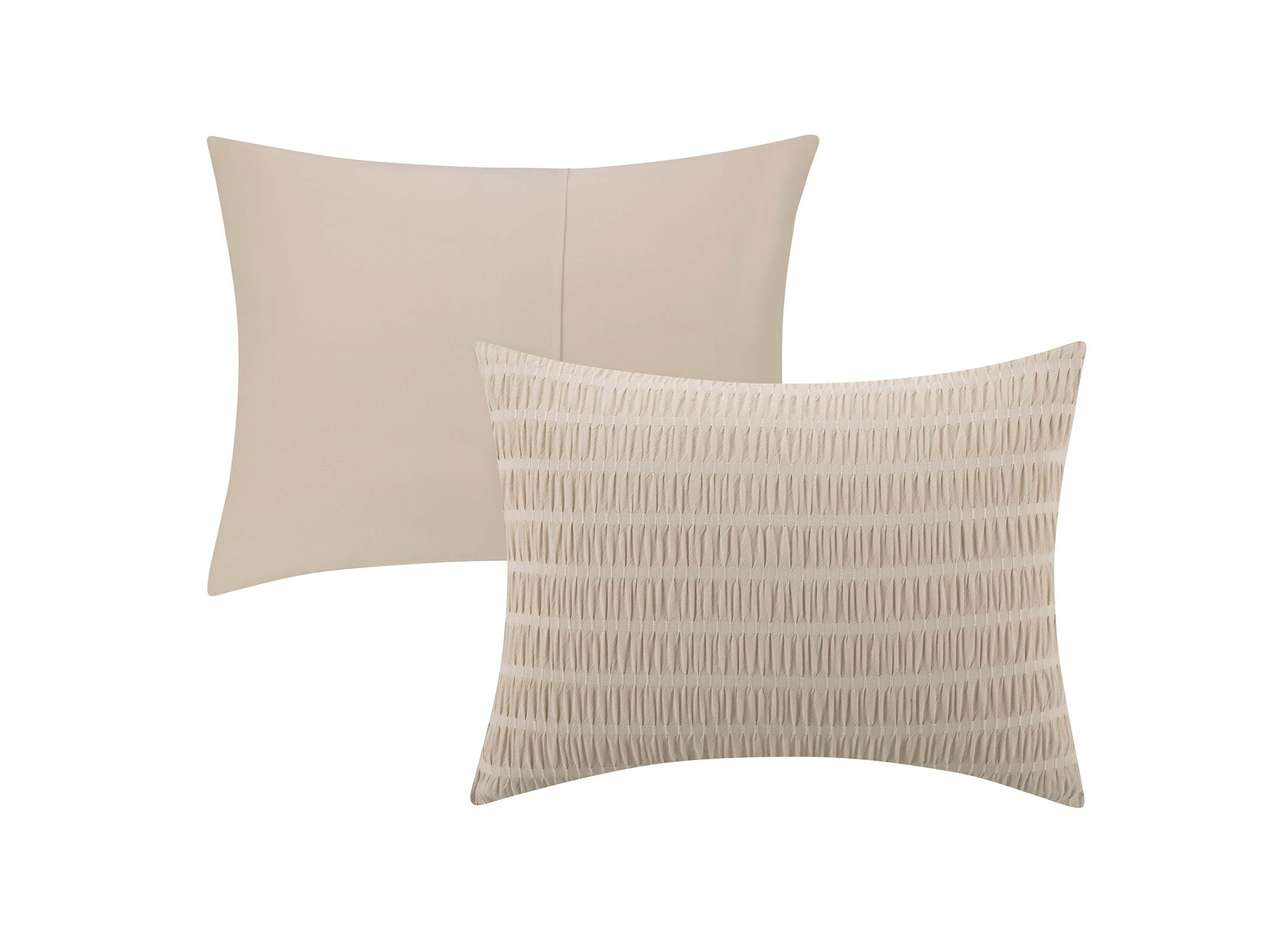 Noriah Ruched Stripe Comforter Set
