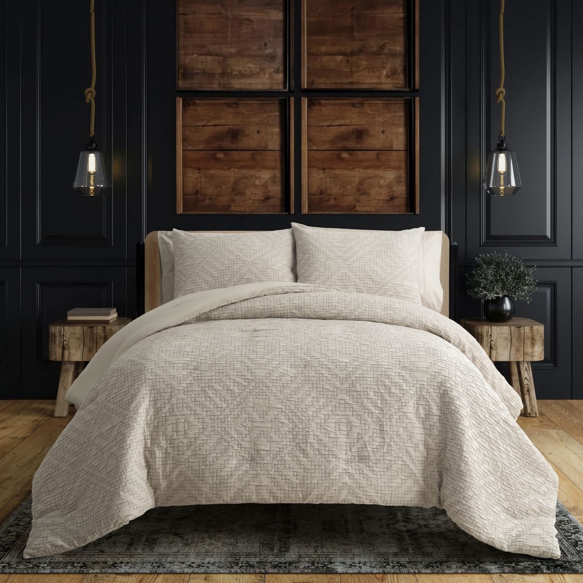 Veyre Global Geometric Comforter Set