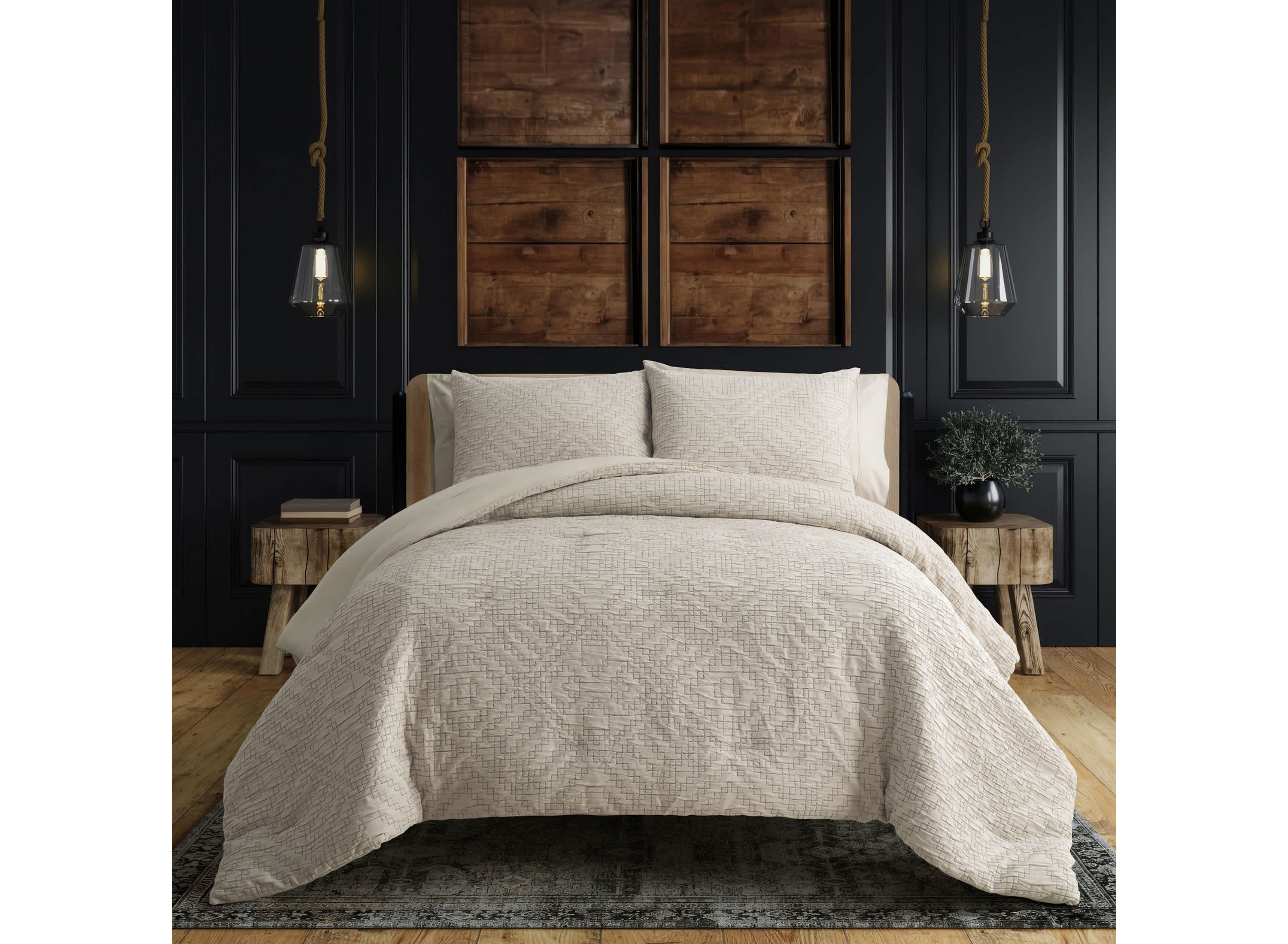 Veyre Global Geometric Comforter Set