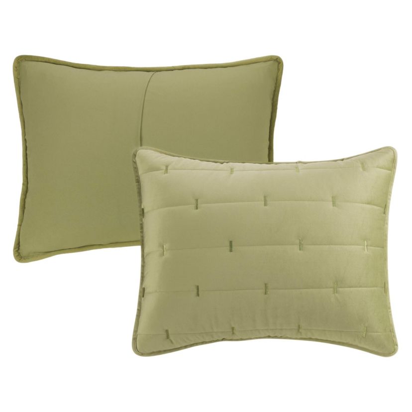 Malone Luxe Channeled Velvet Quilt Set