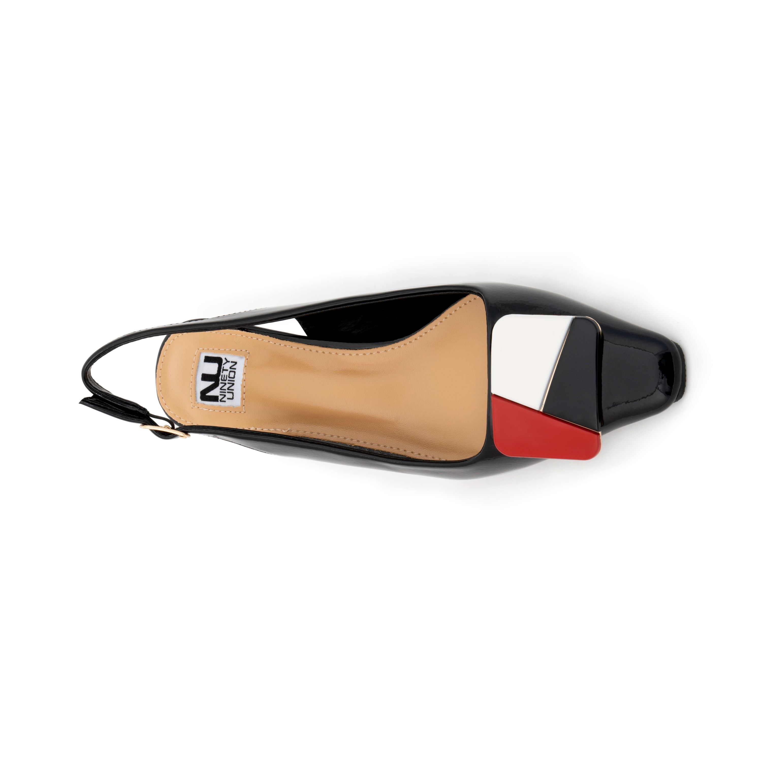 Sally, Multi Color Ornament Slingback W/ Matching Multi Color Heel