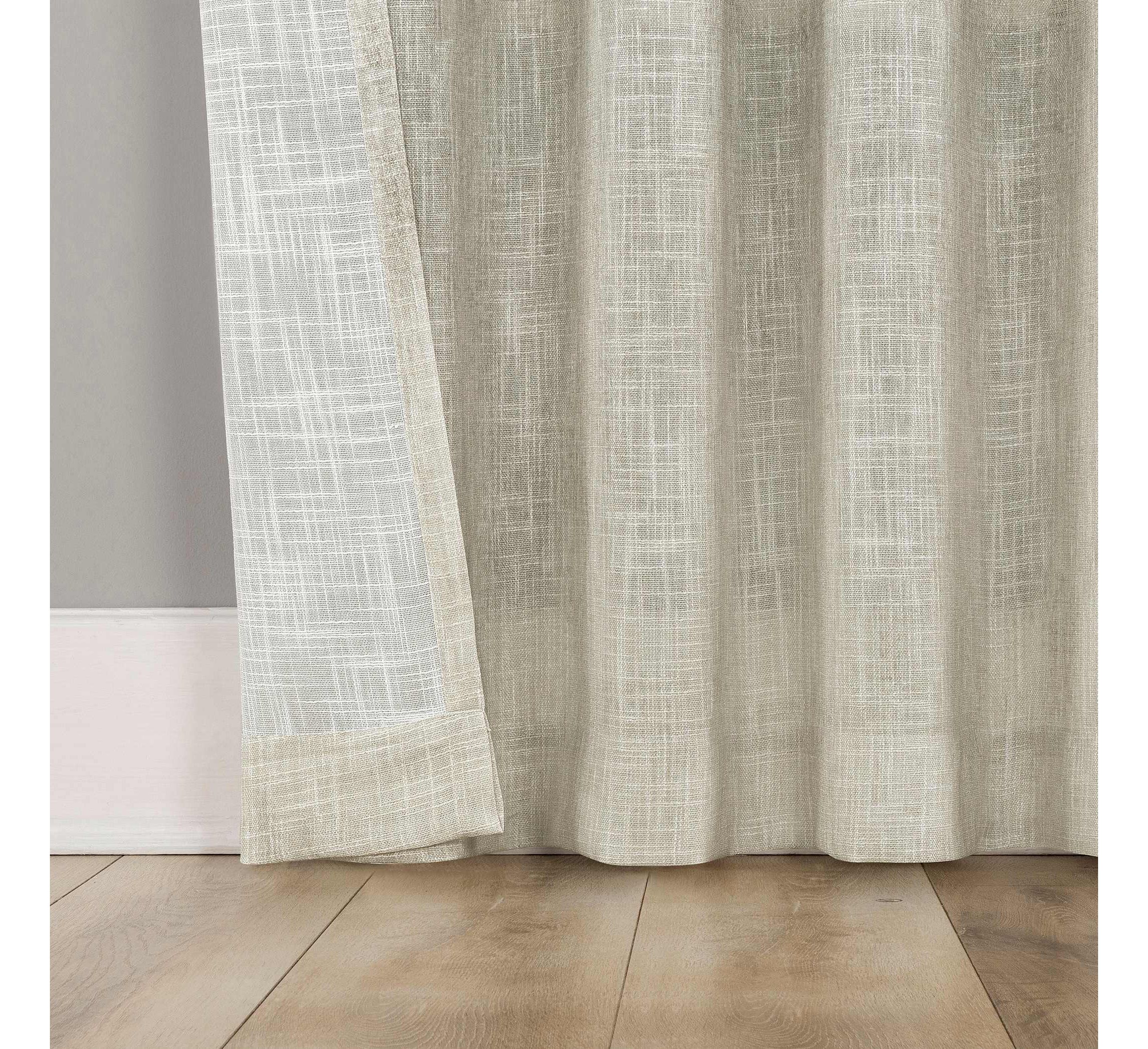 Correo Gradient Ombre Semi-Sheer Rod Pocket Curtain Panel