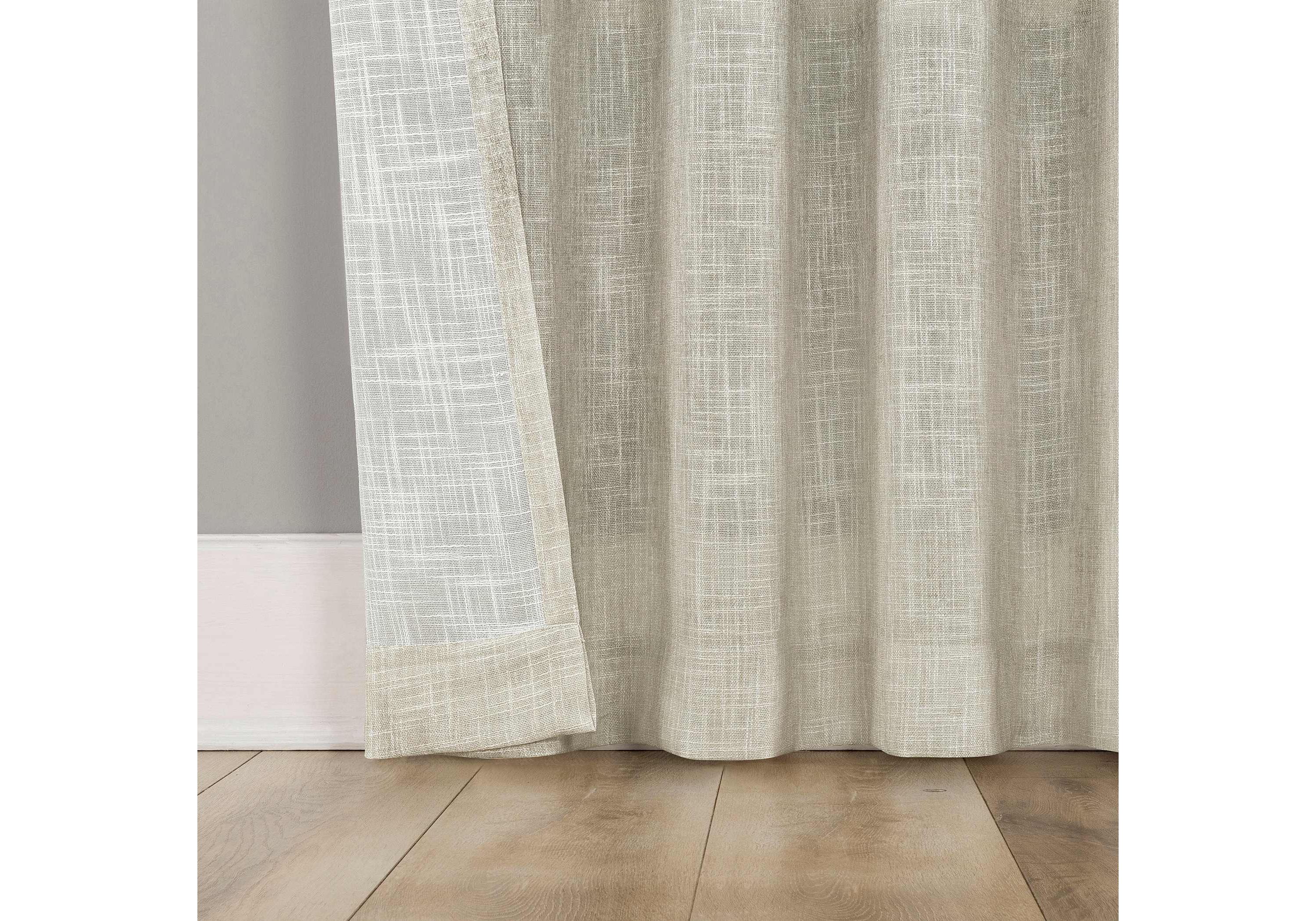 Correo Gradient Ombre Semi-Sheer Rod Pocket Curtain Panel
