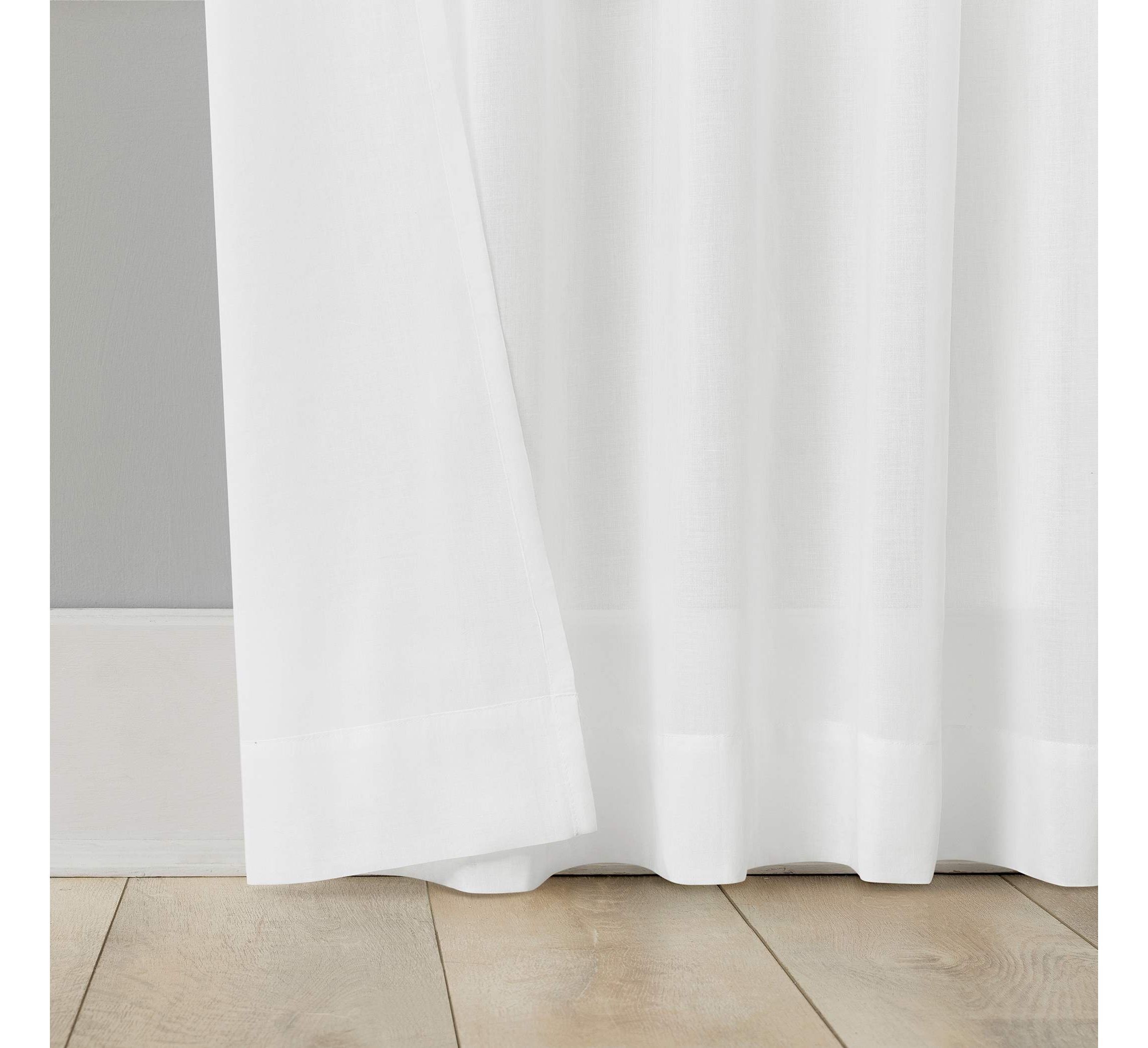 Nahla 100% Cotton Sheer Rod Pocket Curtain Panel