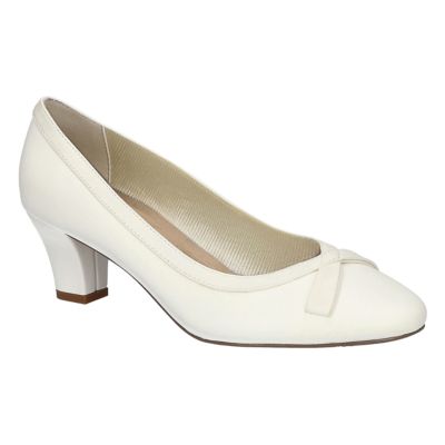 Easy Street Women's Kata Pumps, White, 11WW