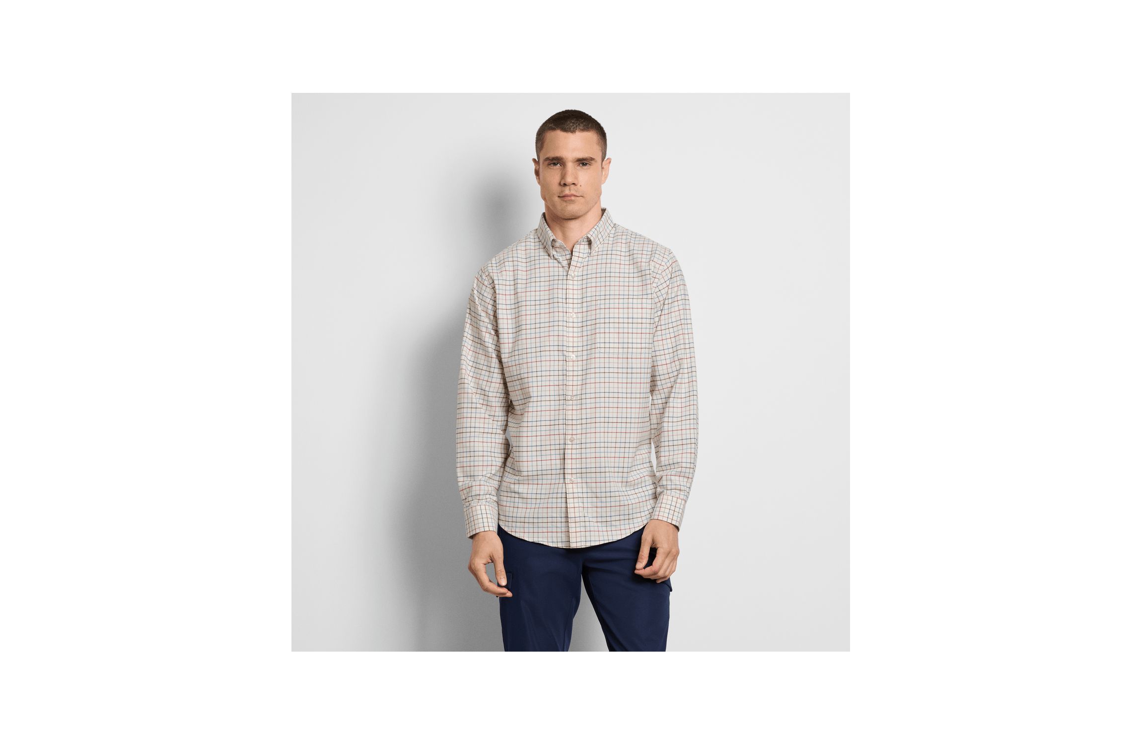 Weekend Twill Long Sleeve Tattersall Shirt