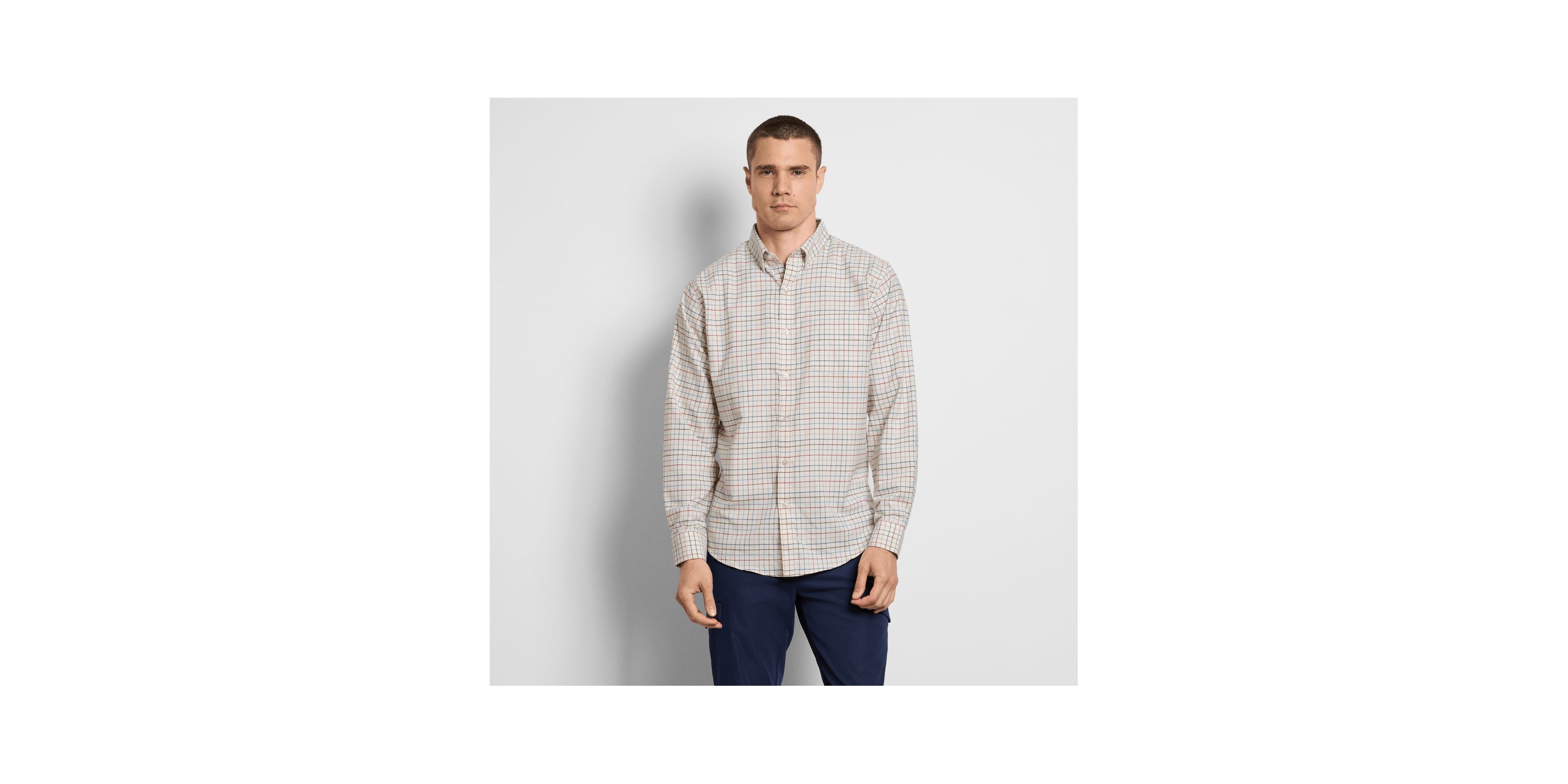Weekend Twill Long Sleeve Tattersall Shirt