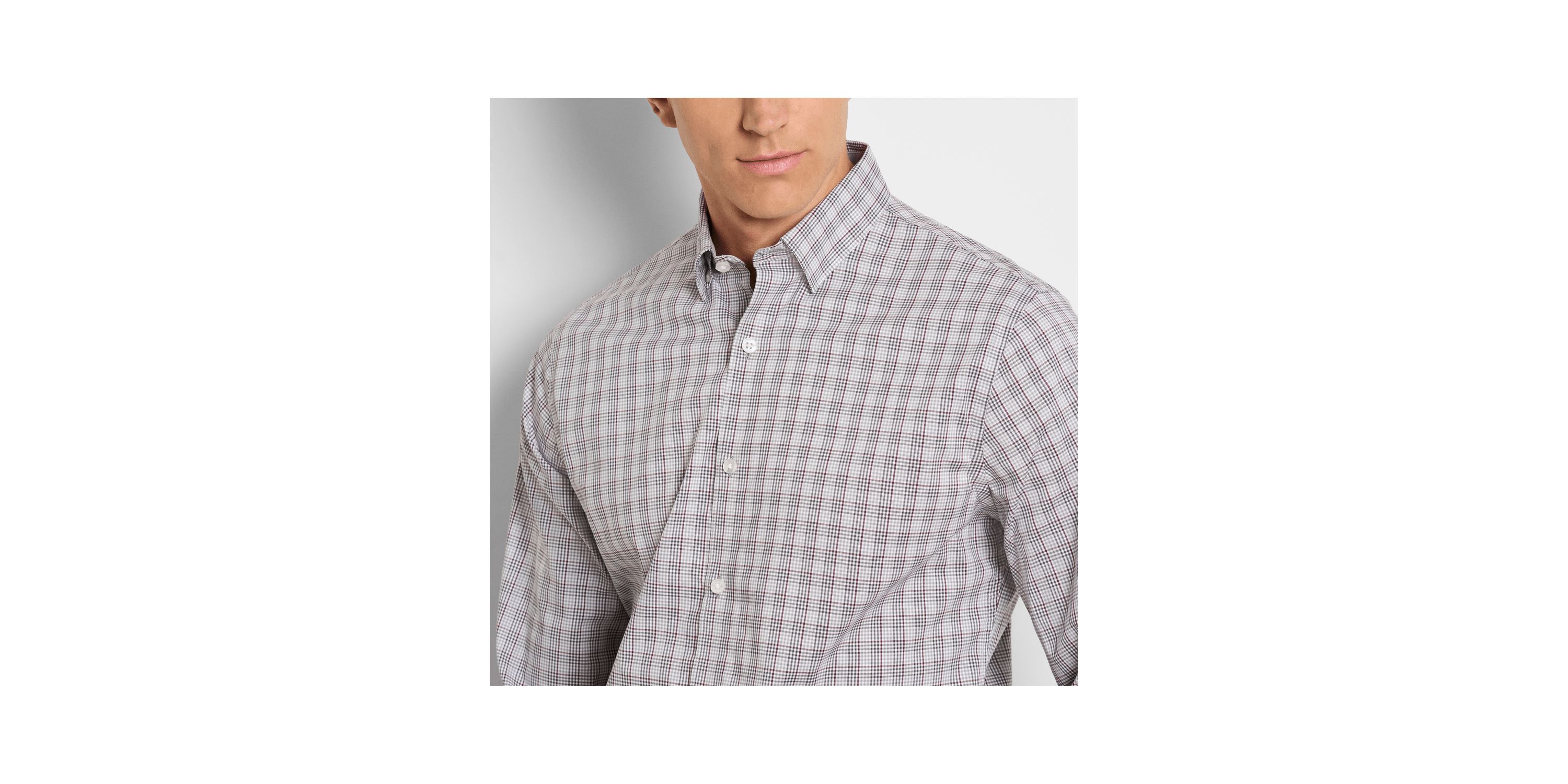 Cronbie Long Sleeve Stainshield Tattersall Shirt