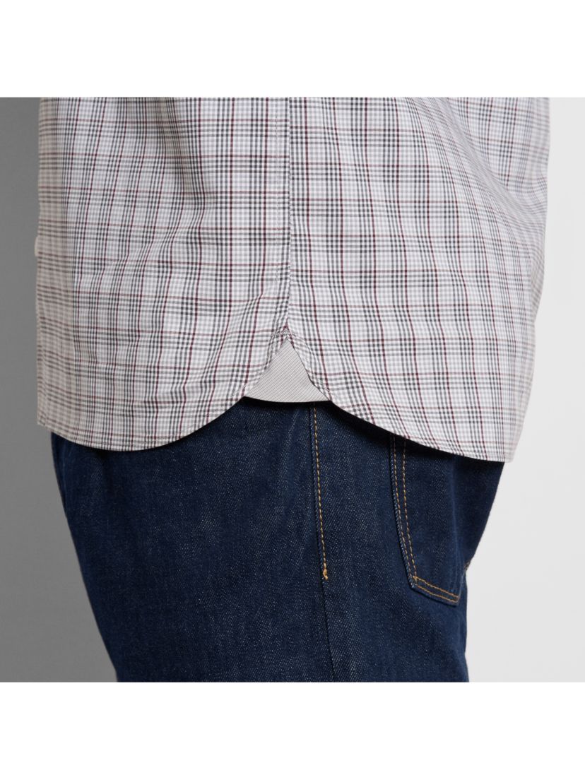 Cronbie Long Sleeve Stainshield Tattersall Shirt