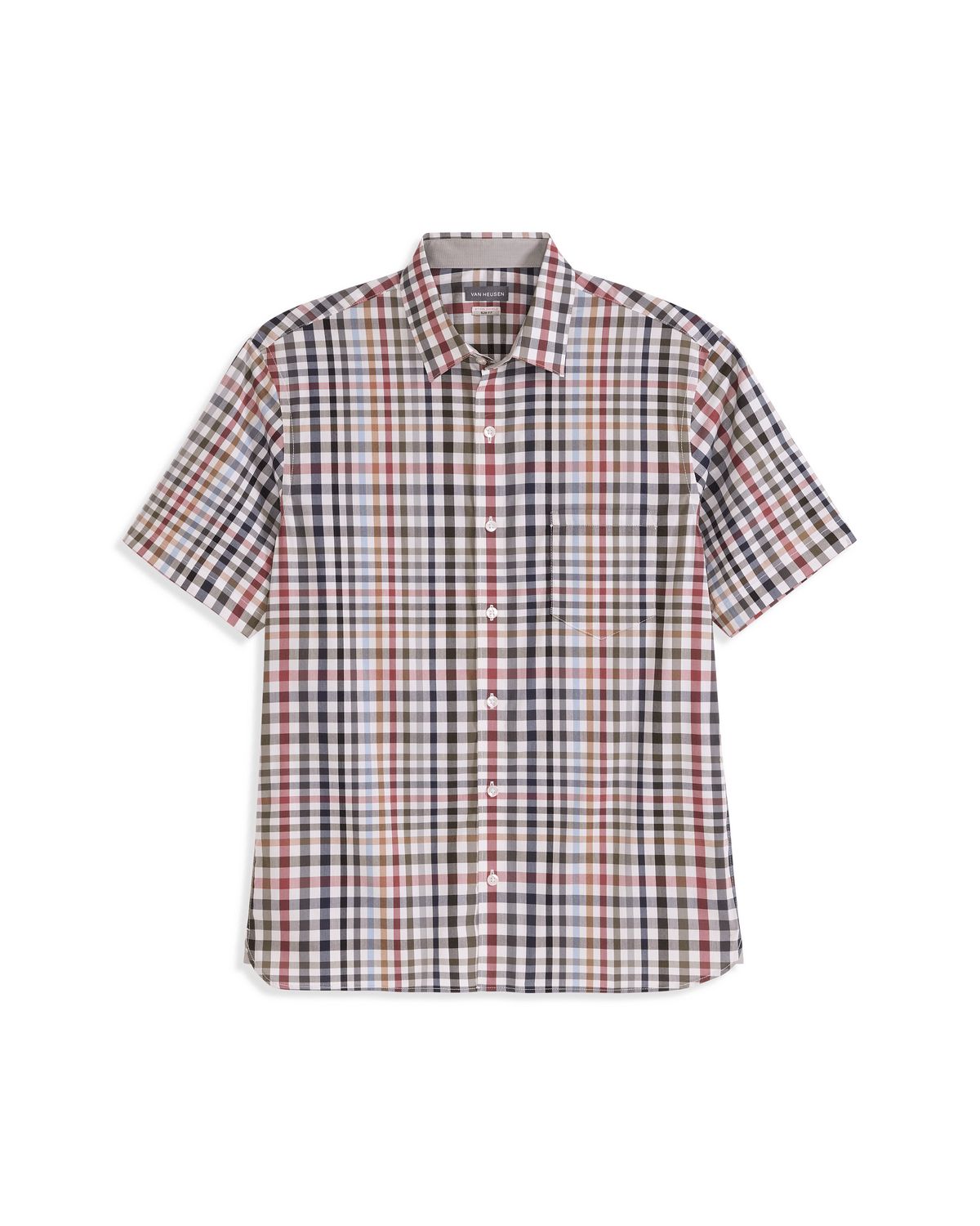 Folsen Stainshield Short Sleeve Tattersall Shirt
