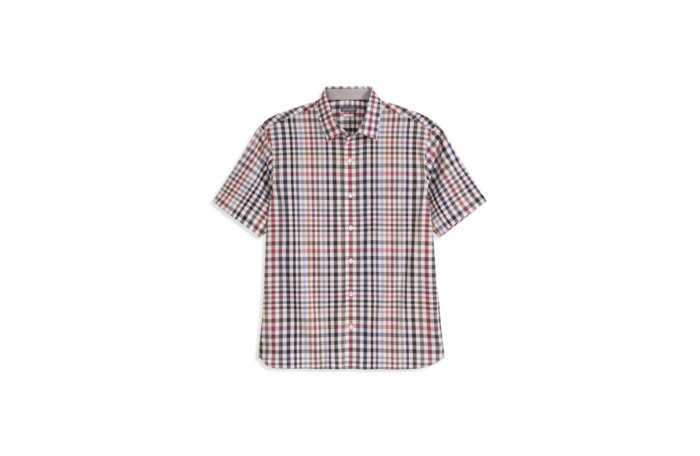 Folsen Stainshield Short Sleeve Tattersall Shirt