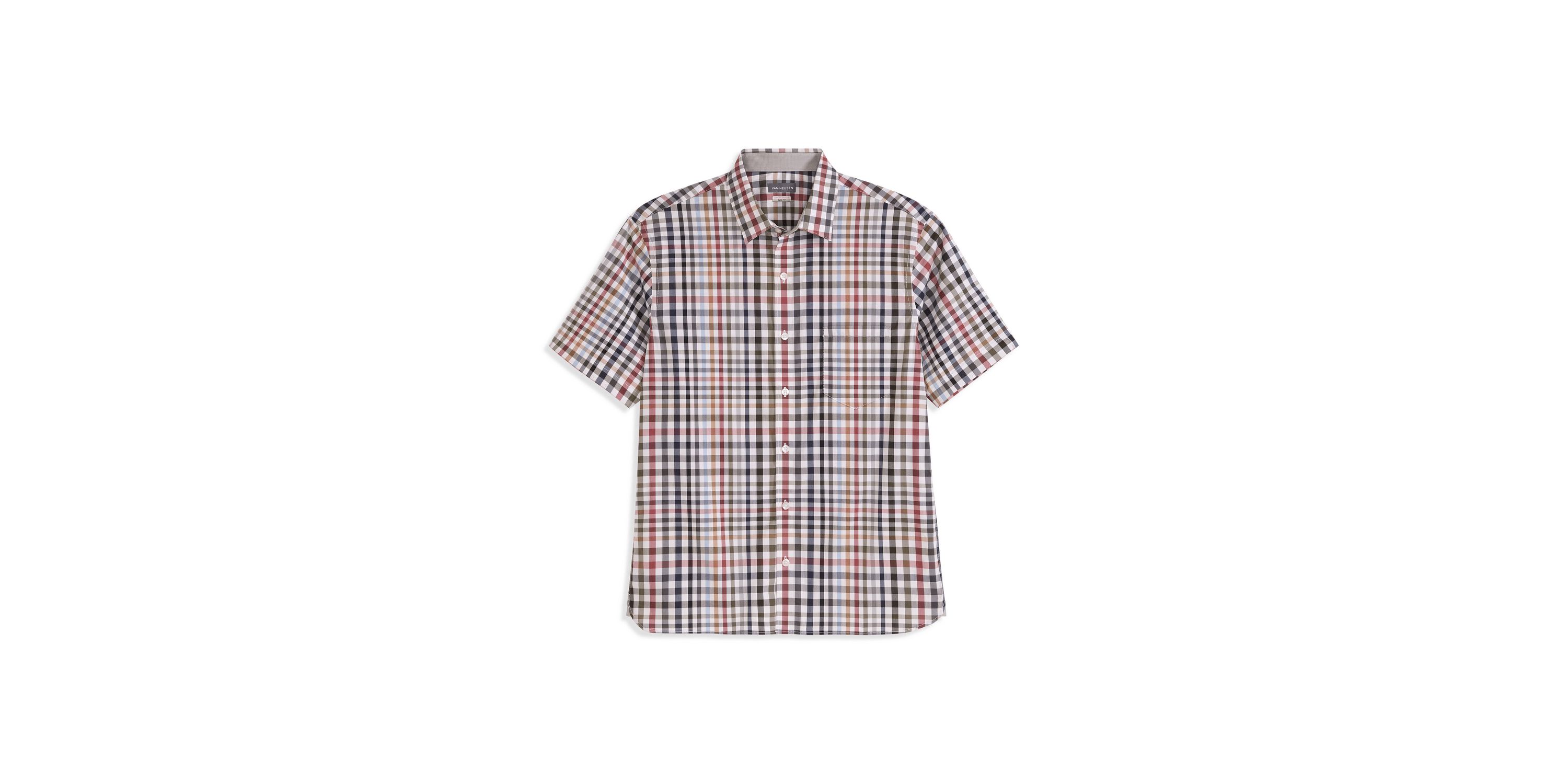 Folsen Stainshield Short Sleeve Tattersall Shirt