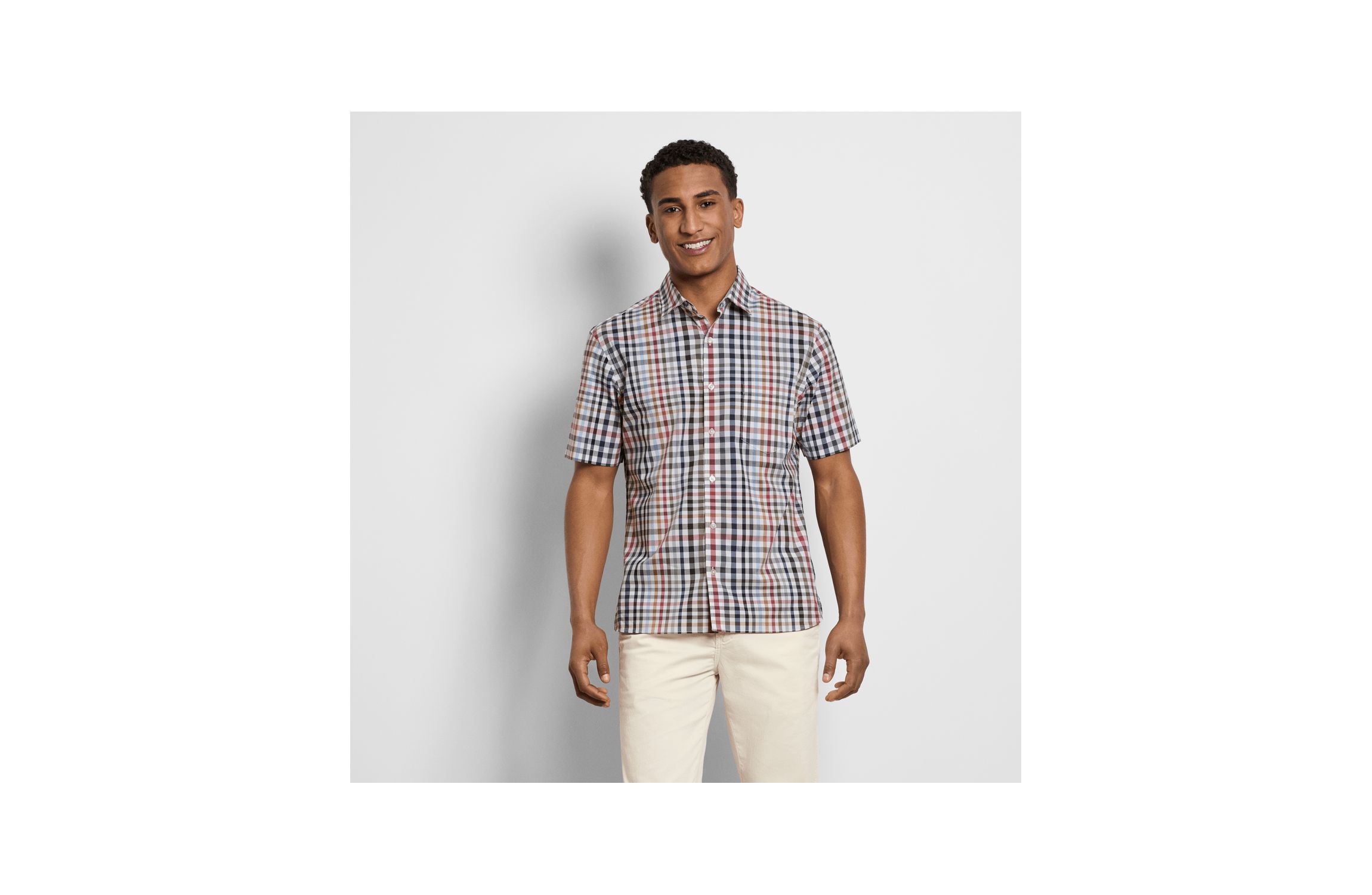 Folsen Stainshield Short Sleeve Tattersall Shirt