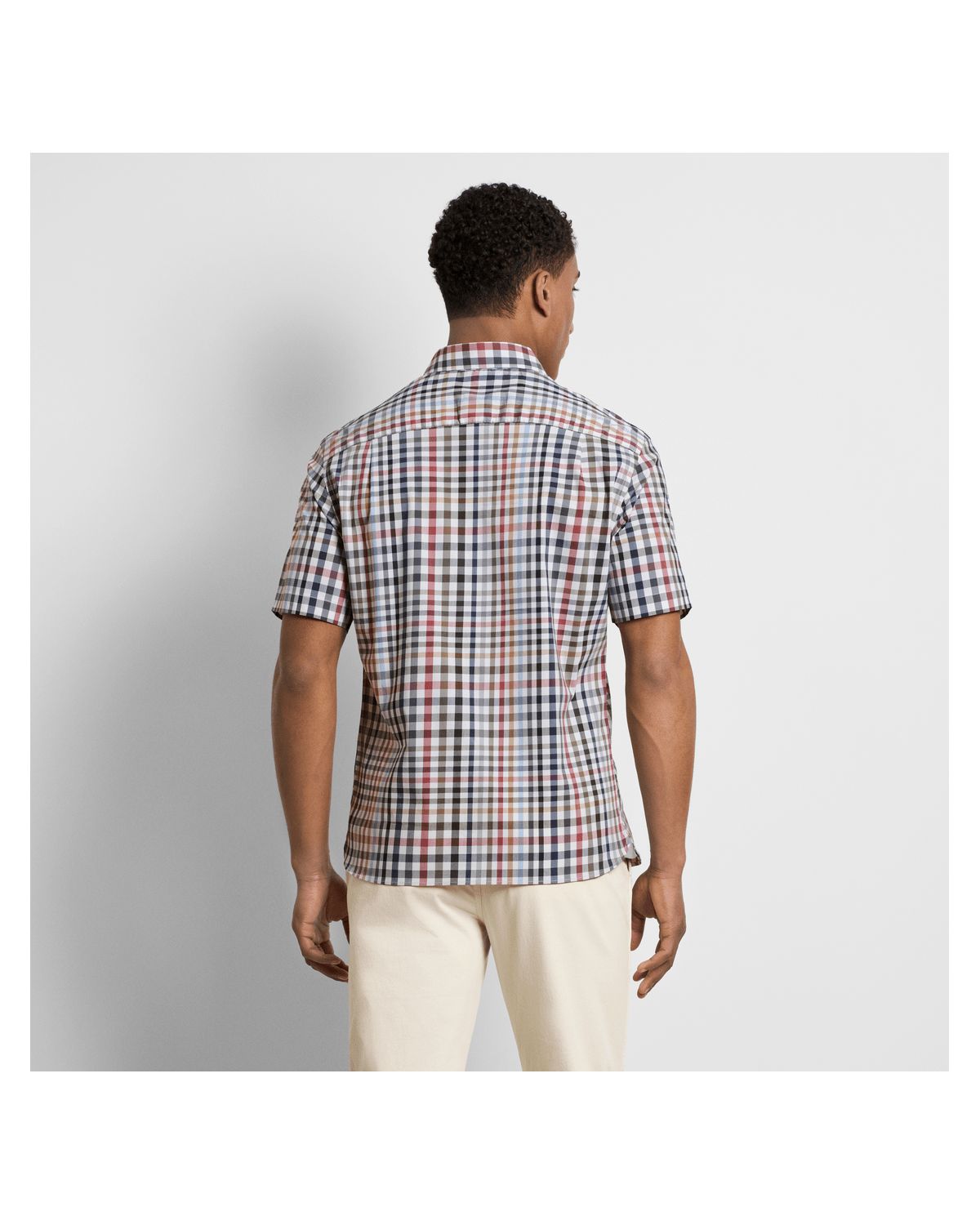 Folsen Stainshield Short Sleeve Tattersall Shirt